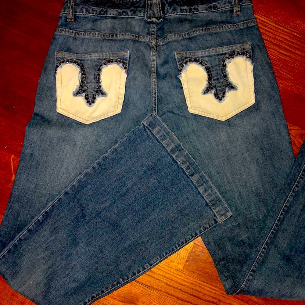 Calvin Klein western embellished jeans *flare*